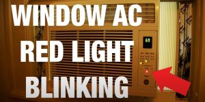 e window air conditioner all lights flashing and beeping