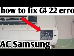 How to Fix C4 Error in Samsung Ac