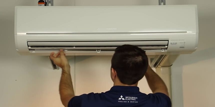 How do you remove a split AC indoor unit cover