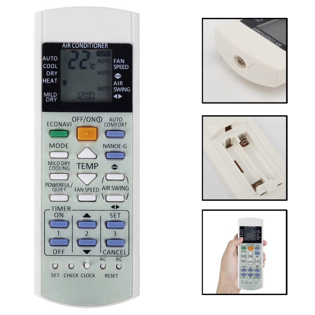 Télécommande Remplacement Pour Climatiseur Panasonic - Modèle A75C2362, Compatible AC, Prête à L’emploi