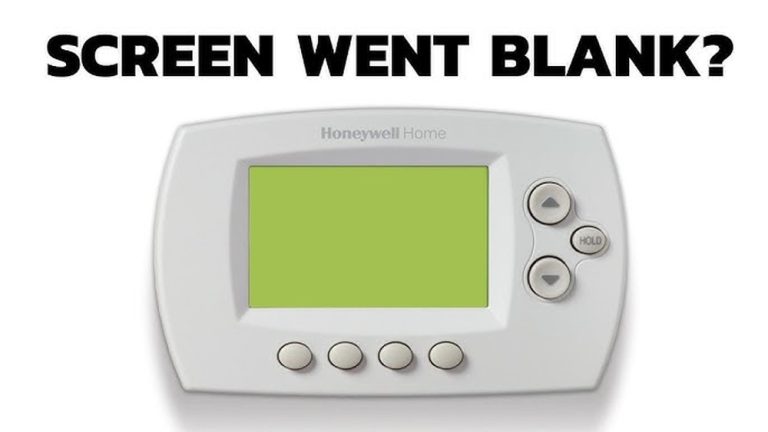Honeywell Thermostat Screen Blank But Ac Works